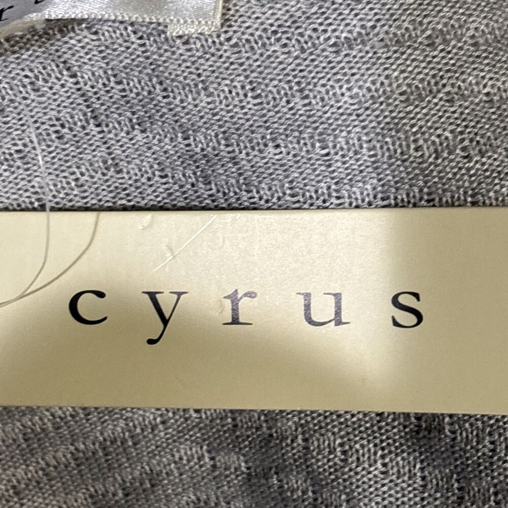 CYRUS Open Front Lightweight Viscose Knit Cardigan Women's Size XL Gray NWT - Picture 14 of 15